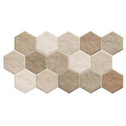 Πλακάκι Hex Stonehenge Earth 26,5x51 CASA PRACTIKA