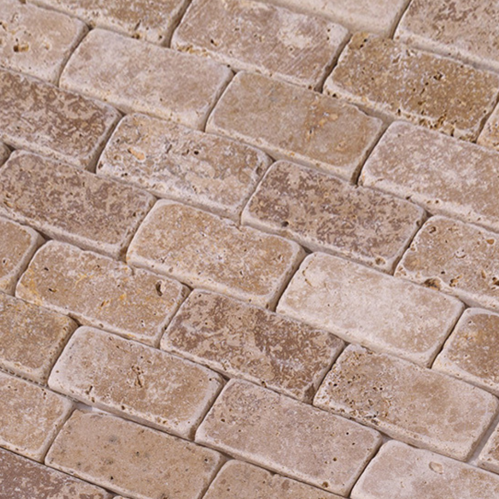 Τραβερτίνο Γαία Αντίκ 4,8x10cm σε δίχτυ CASA PRACTIKA