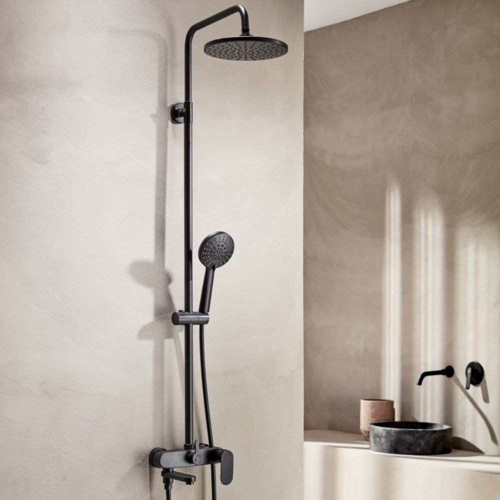 Μπαταρία ντουζ με κολώνα 3 εξόδων ROMA 3-WAYS 53252N CASA PRACTIKA