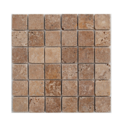 Τραβερτίνο Γαία Αντίκ 4,8x4,8cm σε δίχτυ CASA PRACTIKA 2