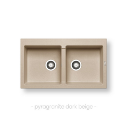 Νεροχύτης ATHLOS (86×50) 2B - DARK BEIGE CASA PRACTIKA