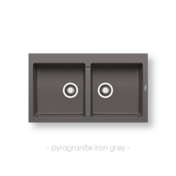 Νεροχύτης ATHLOS (86×50) 2B - IRON GREY CASA PRACTIKA