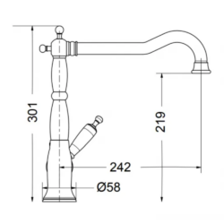 Μπαταρία νεροχύτη OXFORD 6382-100 CASA PRACTIKA 2