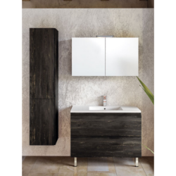 Έπιπλο μπάνιου ALBA D 90cm PINE DARK CASA PRACTIKA