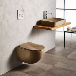 Λεκάνη τουαλέτας σειράς FREE FE 320 CAPUCCINO MAT CASA PRACTIKA