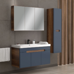 Σετ Έπιπλο Μπάνιο TREND Ανθρακί MDF 18mm Λάκα 105 9STRE105ABM CASA PRACTIKA