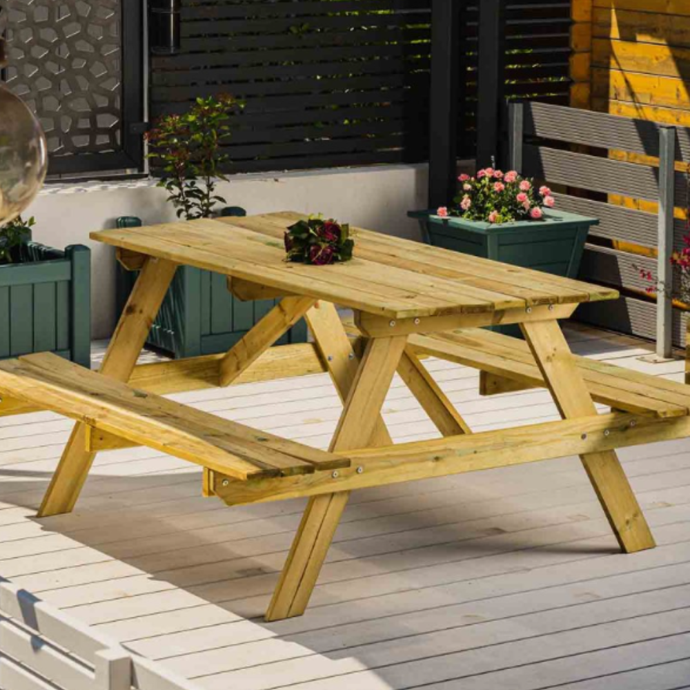 Ξύλινο Τραπέζι - Πάγκος Πικ Νικ CASA PRACTIKA 1