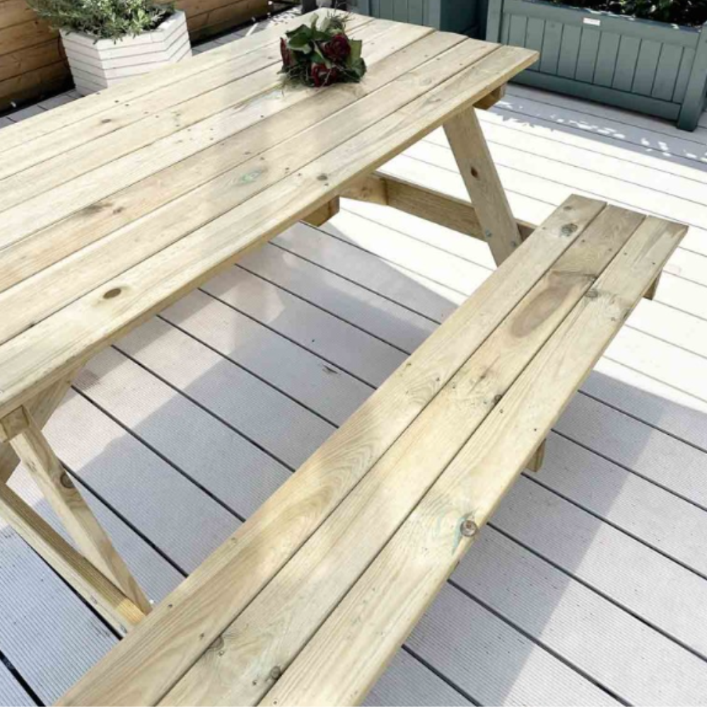Ξύλινο Τραπέζι - Πάγκος Πικ Νικ CASA PRACTIKA 3
