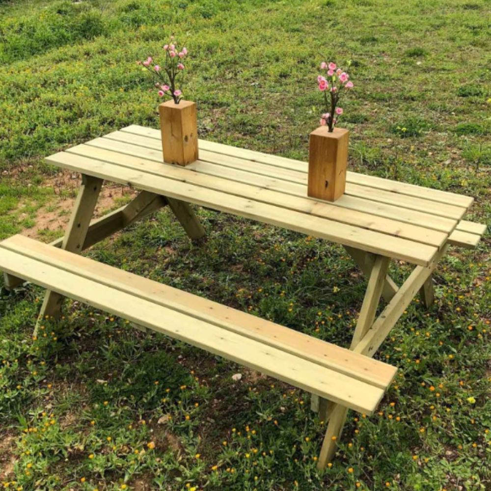 ύλινο Τραπέζι - Πάγκος Πικ Νικ Ίριδα CASA PRACTIKA 1