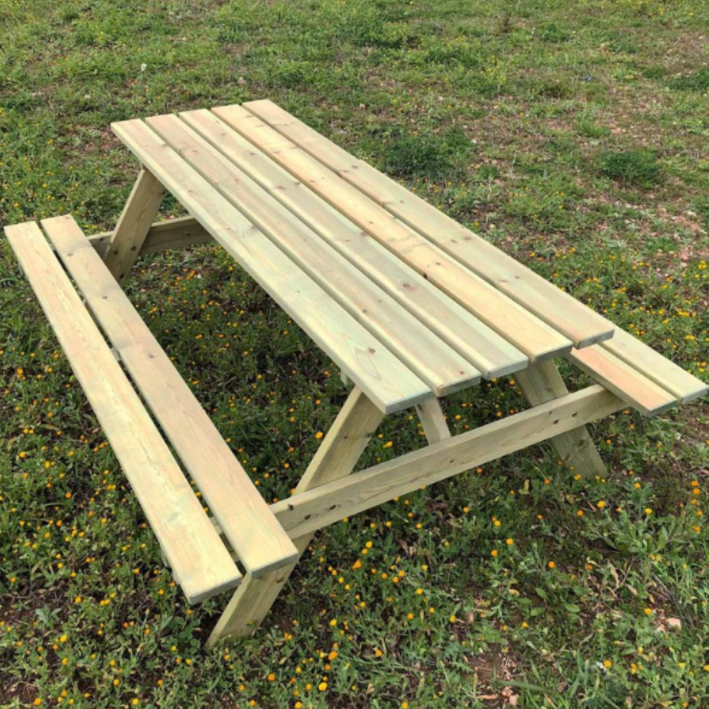 Ξύλινο Τραπέζι - Πάγκος Πικ Νικ Ίριδα CASA PRACTIKA