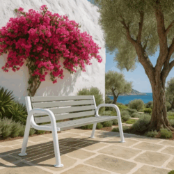 Παγκάκι Κήπου με Μεταλλικό Σκελετό CASA PRACTIKA