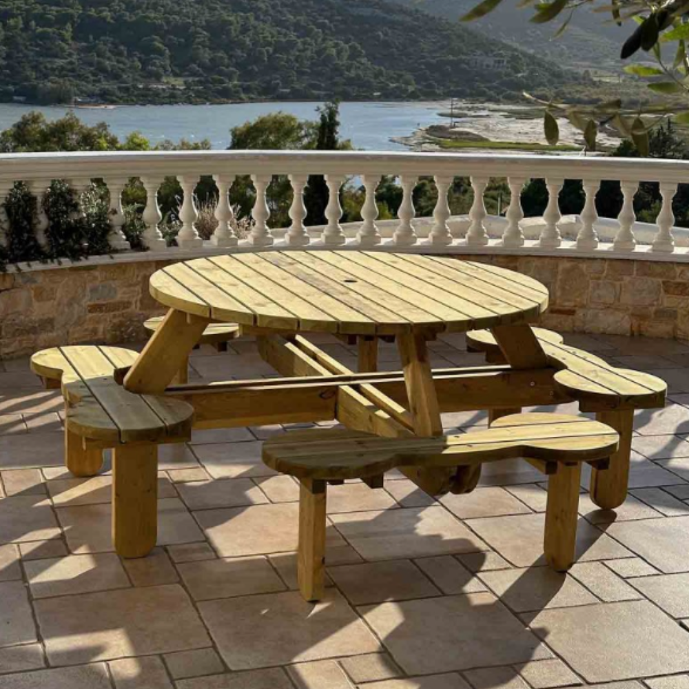 Στρογγυλό Τραπέζι Κήπου 8 Θέσεων CASA PRACTIKA 1