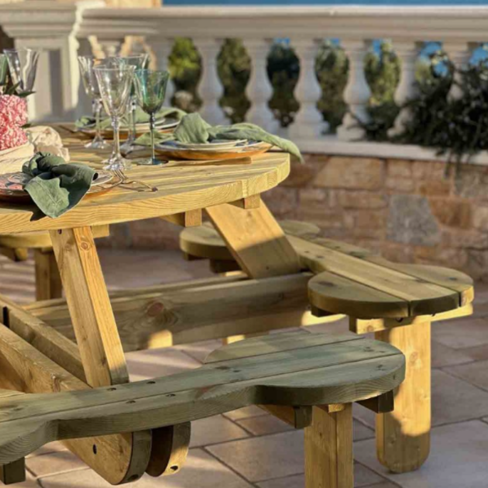 Στρογγυλό Τραπέζι Κήπου 8 Θέσεων CASA PRACTIKA 2