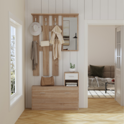 Έπιπλο εισόδου με καθρέπτη Gorn HM2473.04 90x24x190Υcm CASA PRACTIKA 2