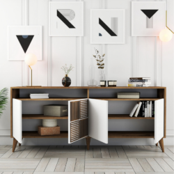Μπουφές μελαμίνης HM9431.02 180x35x78,6Ycm CASA PRACTIKA 2
