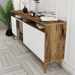πουφές μελαμίνης HM9431.02 180x35x78,6Ycm CASA PRACTIKA 3