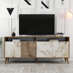 Μπουφές μελαμίνης HM9431.03 180x35x78,6Ycm CASA PRACTIKA 4