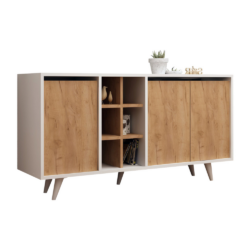 Μπουφές μελαμίνης HM9432.01 140x40x86Ycm CASA PRACTIKA