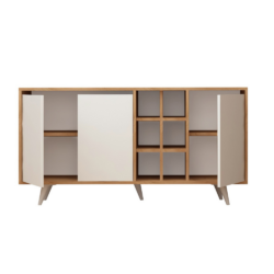 Μπουφές μελαμίνης HM9432.02 140x40x86Ycm CASA PRACTIKA 2