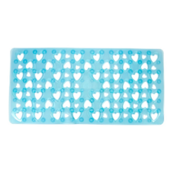Αντιολισθητικό ταπέτο HEARTS 71x37cm TURQUOISE CASA PRACTIKA