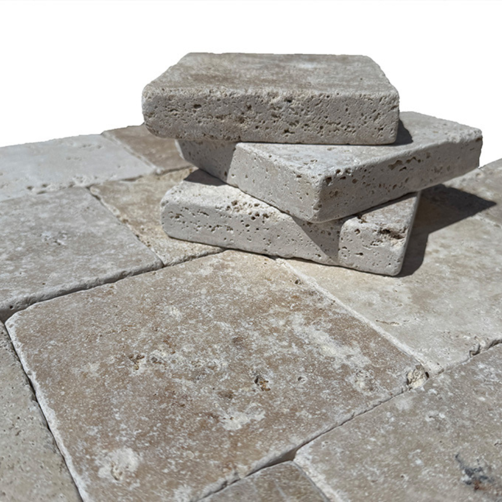 Κυβόλιθος Τραβερτίνο Αντίκ 15,25x15,25x3cm CASA PRACTIKA 3