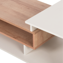 Τραπέζι σαλονιού Rosamund HM8868.11 90x50x24,5-35Ycm CASA PRACTIKA 2