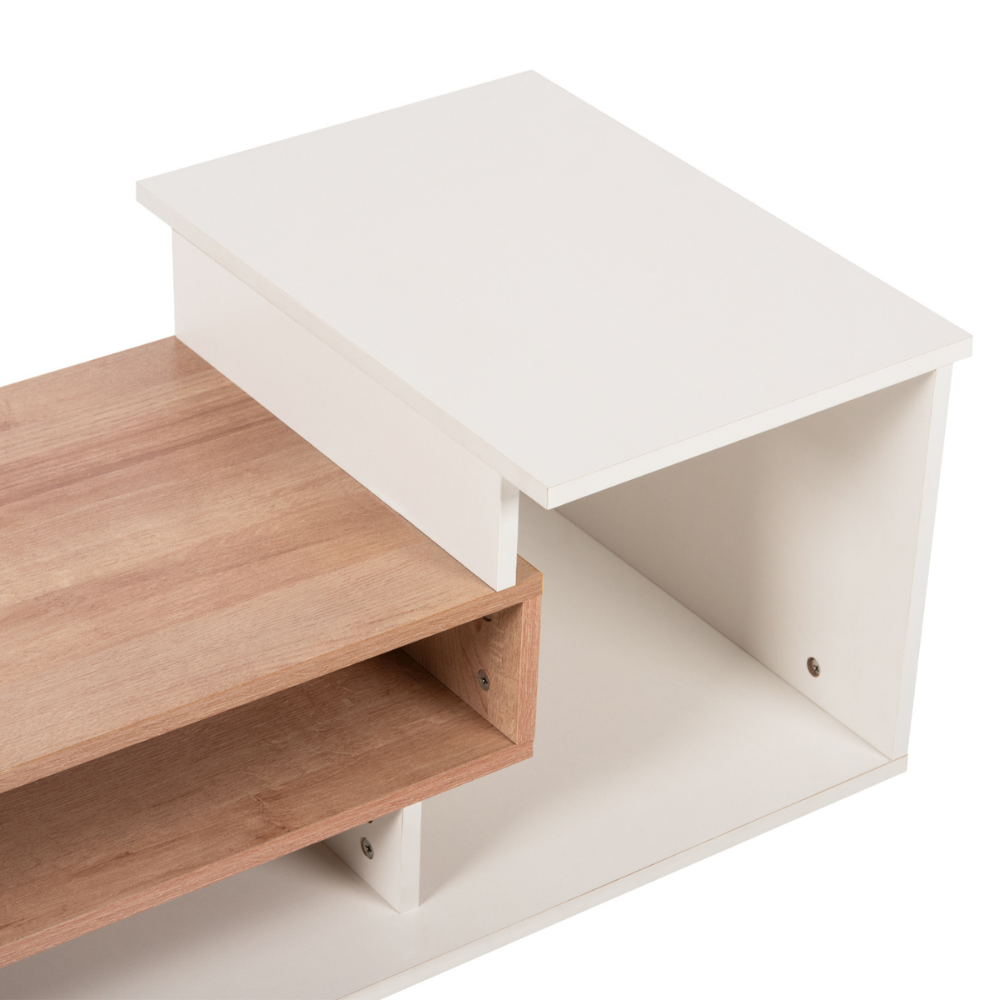 Τραπέζι σαλονιού Rosamund HM8868.11 90x50x24,5-35Ycm CASA PRACTIKA 4