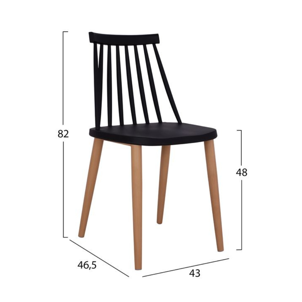 Σετ τραπεζαρίας Vanessa HM11019 110Χ70Χ75,5cm CASA PRACTIKA 1
