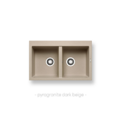 Νεροχύτης ALAZIA (79×50) 2B - DARK BEIGE CASA PRACTIKA