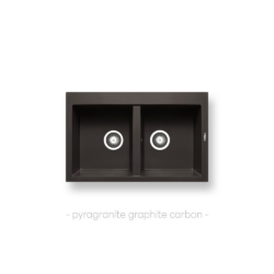 Νεροχύτης ALAZIA (79×50) 2B - GRAPHITE CARBON CASA PRACTIKA