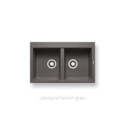 Νεροχύτης ALAZIA (79×50) 2B - IRON GREY CASA PRACTIKA