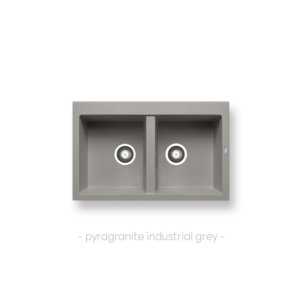 Νεροχύτης ALAZIA (79×50) 2B – INDUSTRIAL GREY CASA PRACTIKA