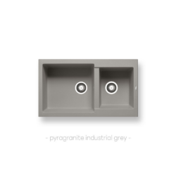 Νεροχύτης ALAZIA (86×50) 1 3 4B - INDUSTRIAL GREY CASA PRACTIKA