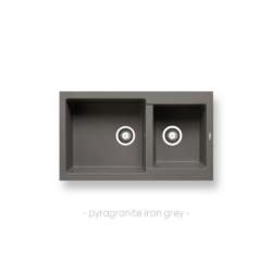 Νεροχύτης ALAZIA (86×50) 1 3 4B - IRON GREY CASA PRACTIKA