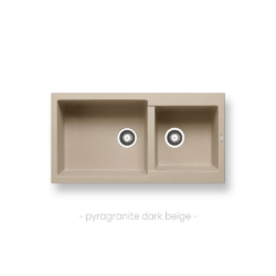 Νεροχύτης ALAZIA (96×50) 1 3 4B - DARK BEIGE CASA PRACTIKA