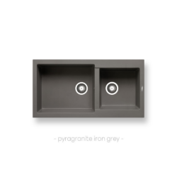 Νεροχύτης ALAZIA (96×50) 1 3 4B - IRON GREY CASA PRACTIKA