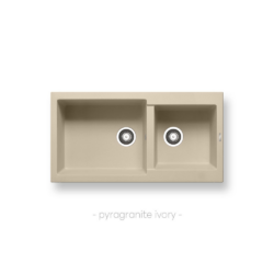 Νεροχύτης ALAZIA (96×50) 1 3 4B - IVORY CASA PRACTIKA