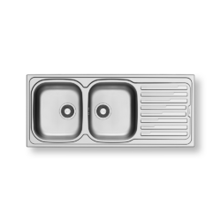 Νεροχύτης AMALTIA (116×50) 2B 1D CASA PRACTIKA