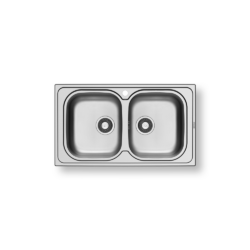 Νεροχύτης AMALTIA (86×50) 2B CASA PRACTIKA