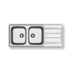 Νεροχύτης ATHENA EXTRA (116×50) 2B 1D CASA PRACTIKA