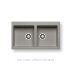 Νεροχύτης ATHLOS (86×50) 2B - INDUSTRIAL GREY CASA PRACTIKA