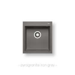 Νεροχύτης ISTROS (46×50) 1B - IRON GREY CASA PRACTIKA