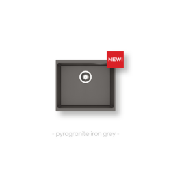 Νεροχύτης ITHAKA (50×40) 1B - IRON GREY CASA PRACTIKA