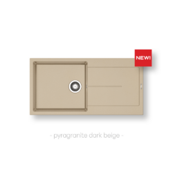 Νεροχύτης ITHAKA PLUS (100×50) 1B 1D - DARK BEIGE CASA PRACTIKA