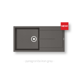 Νεροχύτης ITHAKA PLUS (100×50) 1B 1D - IRON GREY