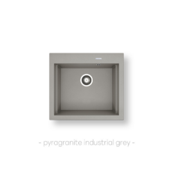 Νεροχύτης SIROS (57×51,5) 1B INDUSTRIAL GREY CASA PRACTIKA