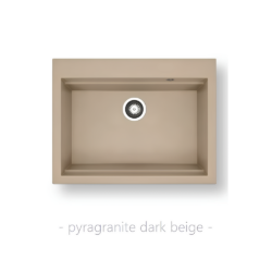 Νεροχύτης SIROS (67×51,5) 1B - DARK BEIGE CASA PRACTIKA