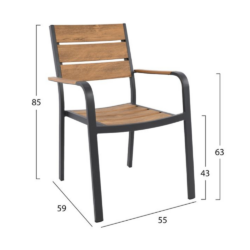 Σετ Τραπεζαρίας Αλουμινίου HM10537.02 CASA PRACTIKA 2