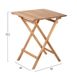 Σετ τραπεζαρίας Εξωτερικού Χώρου Πτυσσόμενο KENDYR HM9907 CASA PRACTIKA 2