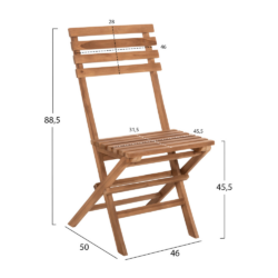 Σετ τραπεζαρίας Εξωτερικού Χώρου Πτυσσόμενο KENDYR HM9907 CASA PRACTIKA 3